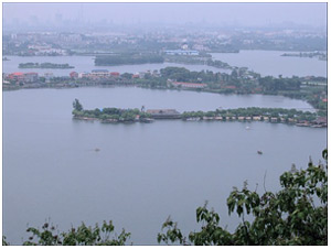 Вид на озеро Дунху