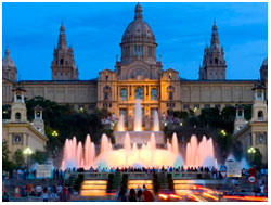 Поющие фонтаны Барселоны