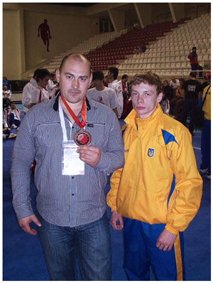Артем Кучко и Руслан Осипов на Чемпионате Европы по ушу 2010 года
